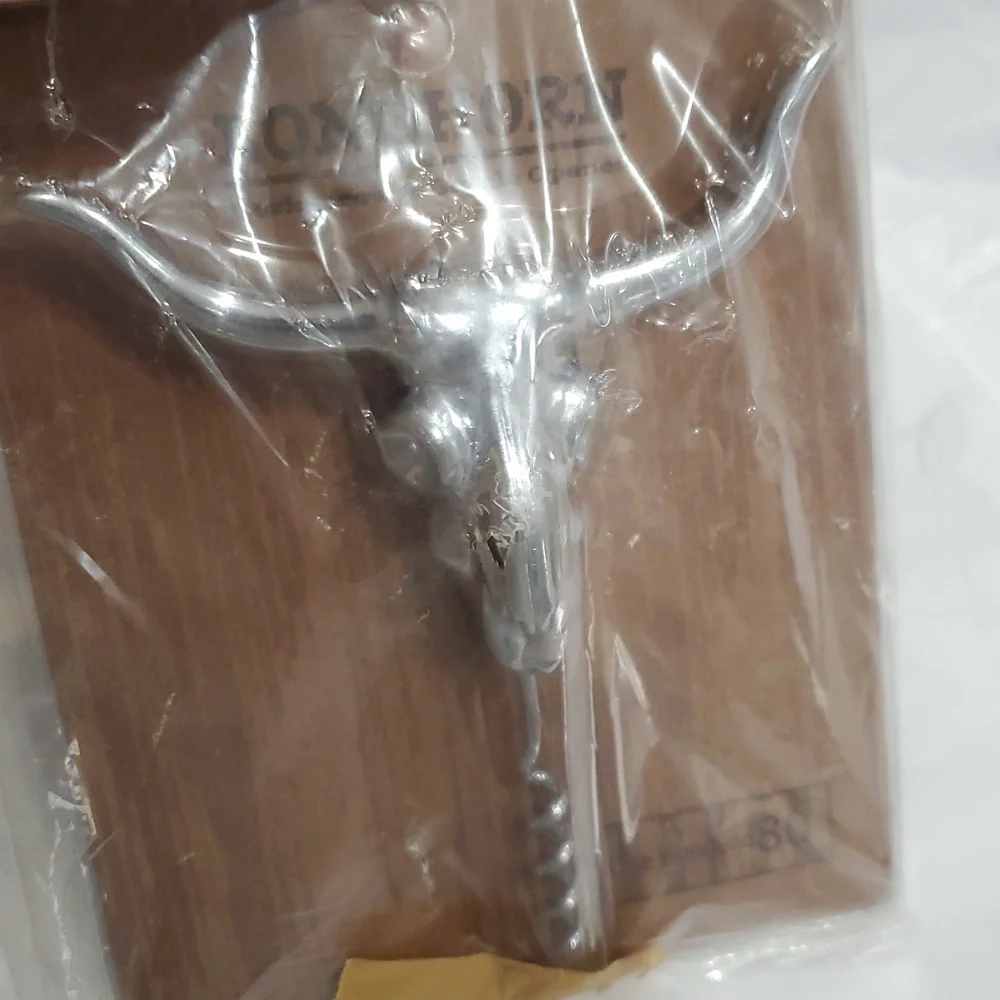 Longhorn stainless steel corkscrew and bottle opener brand‎ new